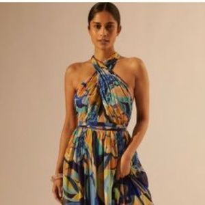 Anthropologie Wrap Maxi Dress